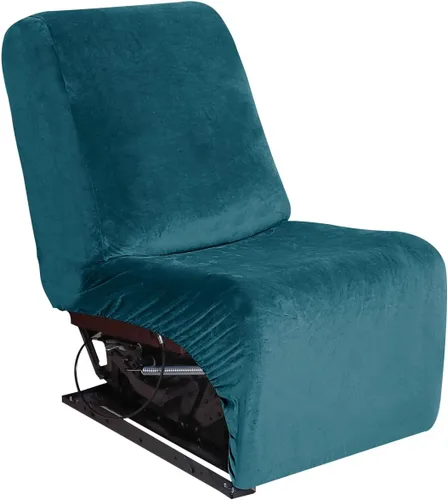 Miniatura 26 de Jonuiony Fundas para sofá reclinable de 5 plazas, funda para sofá reclinable en forma de U, fundas elásticas de terciopelo para sofá modular para 5