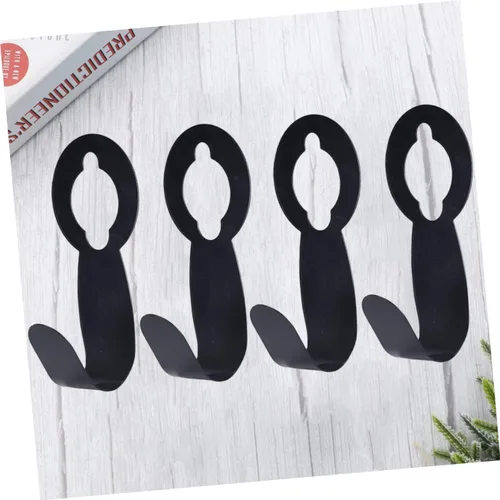 Miniatura 4 de ULTECHNOVO Abs Material Jardín Manguera Gancho Telescópico Almacenamiento Rack Ampliable Manguera Percha 4pcs Negro Soporte de Manguera Portador