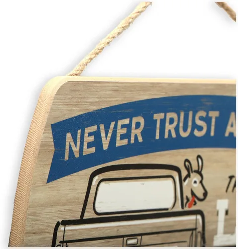 Miniatura 4 de Letrero de Ford Truck – Nunca confíes en una persona que no ama a los perros o conduce un Ford – Decoración de pared divertida