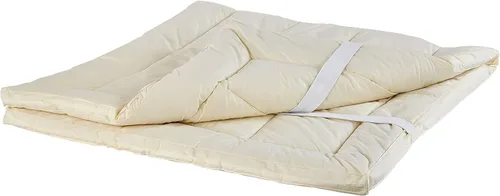 Miniatura 8 de Sleep & Beyond My Topper - Cubrecolchón de lana, funda de percal de algodón cómodo para todo el año, lavable, transpirable, alivio de presión, sueño