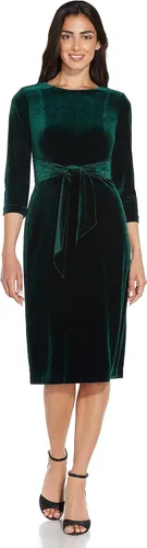 Miniatura 4 de Adrianna Papell Vestido de terciopelo con lazo frontal para mujer