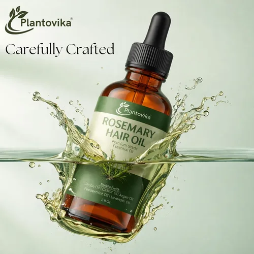 Miniatura 3 de Aceite de romero para el crecimiento del cabello – Aceite de crecimiento del cabello con jojoba, ricino, argán, menta y lavanda Tratamiento