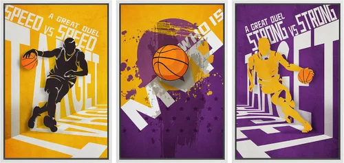 Miniatura 11 de wall26 Lienzo enmarcado para pared, juego de arte de primer plano, detalles de costuras de béisbol, atletas deportivos, fotografía, moderno