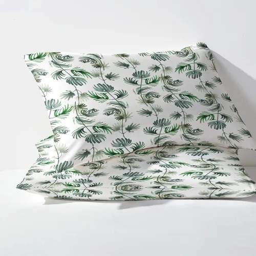 Miniatura 3 de Sábanas para plantas tamaño individual, sábanas botánicas de hojas, sábanas y fundas de almohada estampadas de 3 piezas, sábana bajera ajustable