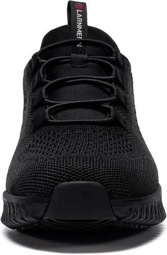 Miniatura 2 de LARNMERN Zapatos antideslizantes impermeables para hombre, zapatos deportivos de servicio de alimentos, para cocina, restaurante, chef, zapatos