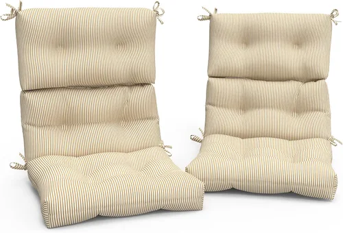 Miniatura 13 de Cojines Adirondack para sillas de patio con respaldo alto para exteriores, cojines Adirondack para jardín, porche, uso en sillas de oficina en casa
