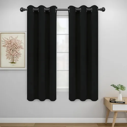 Miniatura 270 de Easy-Going - Cortinas opacas para dormitorio, aislamiento térmico sólido con ojales, cortinas de ventana para reducción de ruido, cortinas