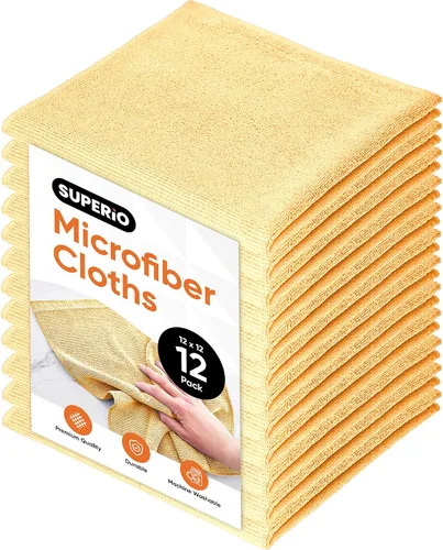 Miniatura 23 de Superio Microfiber Cleaning Cloths Color-Coded for Easy Organization, Ultra-Soft, Durable, Multi-Purpose Cloths for Bathroom, Kitchen, Windows