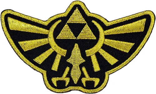 Legend of Zelda Hyrule Royal Crest Logo Parche bordado – Hierro en coser en el respaldo P138