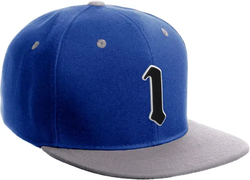 Miniatura 1610 de Daxton Gorra clásica con visera de billete plano con letras del alfabeto inglés antiguo de la A a la Z