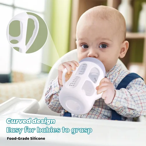 Miniatura 2 de Paquete de 3 asas de biberón para biberones Philips Avent naturales, soporte para biberones con asas de fácil agarre Blanco