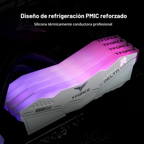 Miniatura 4 de TEAMGROUP T-Force Delta RGB DDR5 Ram 32 GB (2 x 16 GB) 6000 MHz PC5-48000 CL30 Intel XMP 3.0 y AMD Expo Módulo de memoria de escritorio compatible