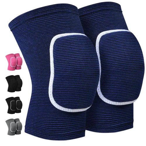 Miniatura 9 de Rodilleras de voleibol para bailarines, suaves y transpirables para hombres, mujeres y niños, rodilleras protectoras para voleibol, fútbol, baile