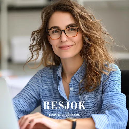 Miniatura 2 de Paquete de 3 lentes de lectura para mujeres - Lentes de bloqueo de luz azul de moda con forma de ojo de gato, lentes con bisagra de resorte