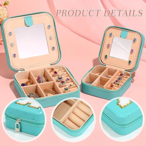 Miniatura 6 de Regalos de cumpleaños para mujeres, juego de 2 piezas de joyería de viaje, regalos de viaje, regalos para amigas, regalos personalizados, regalos