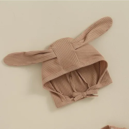 Miniatura 4 de Ursobutegl Mameluco de Pascua para bebé recién nacido, sudadera con capucha y botón