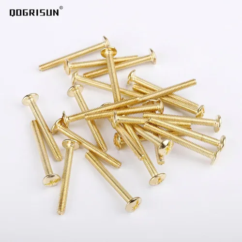 Miniatura 3 de QOGRISUN Paquete de 25 tornillos de máquina con cabeza de truss, 8-32 hilos de EE.UU. x 1-1/2 pulgadas Phillips para pomos de gabinete, tiradores