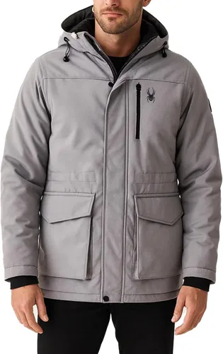 Miniatura 8 de Spyder Abrigos de Invierno para Hombres - Chaqueta de Forro Polar Parka Abrigo de Plumón de Invierno Resistente al Viento Impermeable Chaquetas