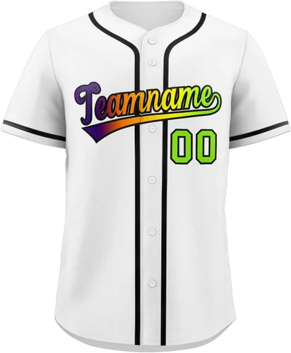 Miniatura 23 de KXK - Camiseta de béisbol personalizada cosida, uniforme deportivo para hombres, mujeres y niños