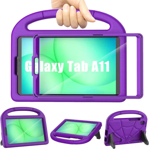 Miniatura 11 de Funda infantil para Samsung Galaxy Tab A11 /A9 de 8.7 pulgadas versión 2025/2023, ligera, a prueba de golpes, apta para niños, con protector