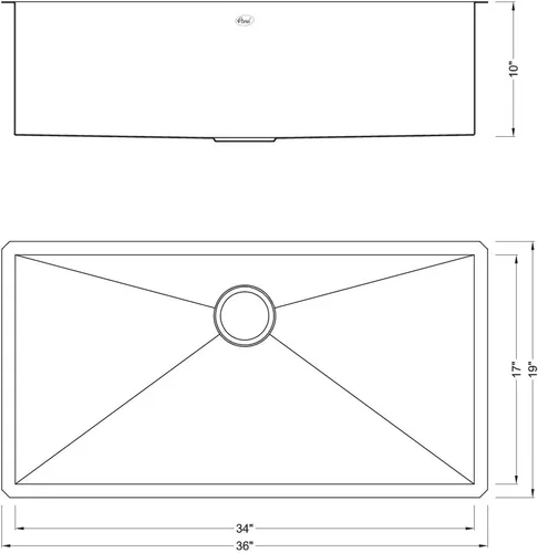 Miniatura 7 de Zero Radius - Fregadero de cocina de acero inoxidable de calibre 16 duradero de calibre 16 con colador de cesta elevable (30 pulgadas)