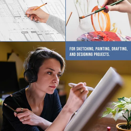 Miniatura 6 de U.S. Art Supply Tablero de dibujo de madera extragrande de 26" x 21", caballete de mesa ajustable para pintar y dibujar - Tablero de dibujo