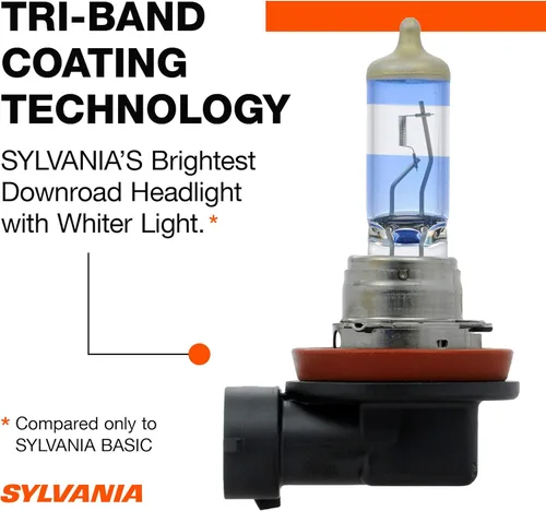 Miniatura 4 de SYLVANIA - H11 foco delantero SilverStar Ultra de alto rendimiento halógena, bombilla de repuesto de luz de carretera, luz de cruce y antiniebla