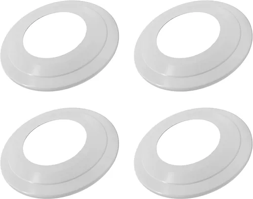 Miniatura 10 de Jolux Paquete de 4 anillos de plata mate para iluminación de lata empotrada de 5/6 pulgadas, plástico, diámetro exterior de 8.6 pulgadas, diámetro