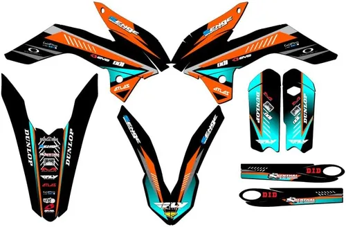 Miniatura 11 de Kit de base de gráficos Senge SX 105 Surge Black Senge 2013-2014 compatible con KTM