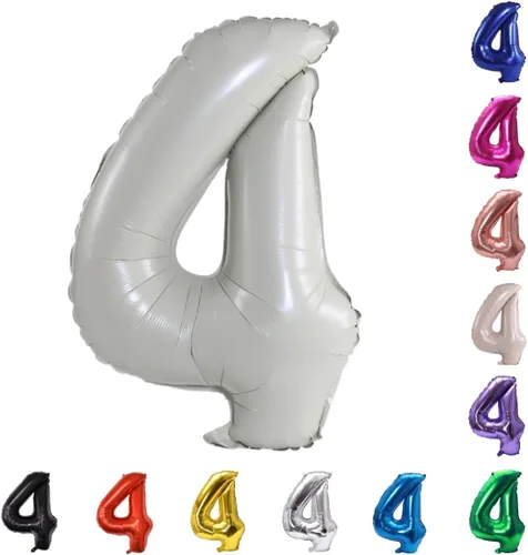 Miniatura 23 de YPSelected Globo grande de 32 pulgadas de helio con números 0-9 de papel de aluminio azul para cumpleaños, bodas y fiestas (Azul, 3)