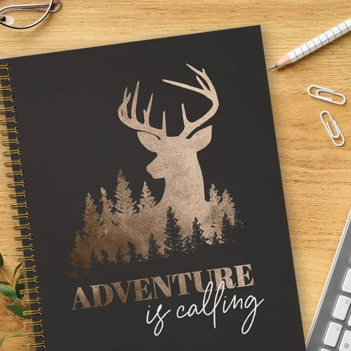 Miniatura 5 de Gotcha Covered Notebooks Softcover Adventure Is Calling - Cuaderno de caza en espiral de 8.5 x 11 pulgadas, 120 páginas a rayas universitarias
