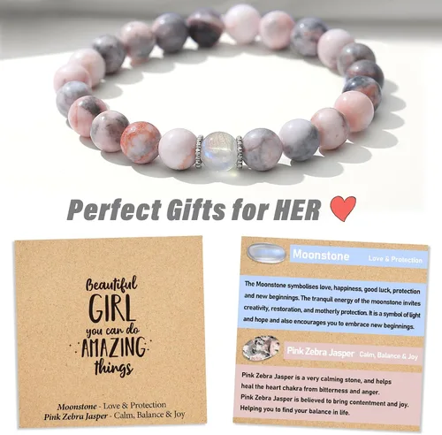 Miniatura 2 de Regalos de Navidad para niños, niñas, adolescentes, amor, aliento, pulseras de cristal natural, regalos bonitos hechos a mano
