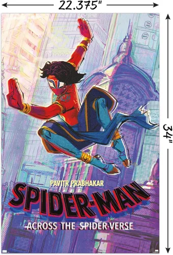 Miniatura 3 de Trends International Marvel Spider-Man: Across The Spider-Verse - Póster de pared de una hoja de Pavitr Prabhakar Paquete de póster y clip