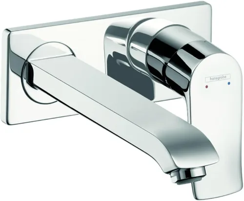 Miniatura 5 de hansgrohe Metris 31086821 - Grifo para lavabo de baño de 5 pulgadas de alto, fácil de instalar, 1 manija y 2 5 pulgadas de alto, níquel cepillado