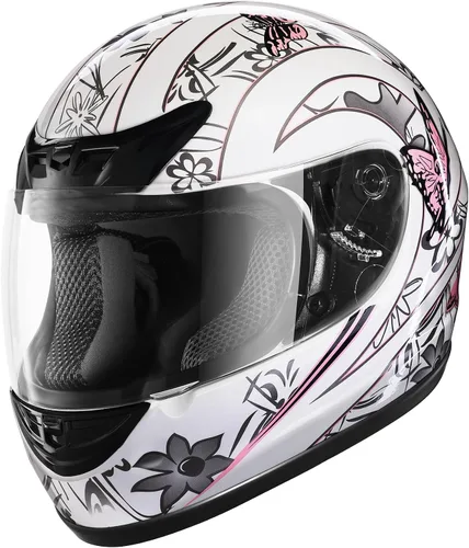 XFMT DOT Casco de Motocicleta de Cara Completa Abatible para Calle Dirt Bike ATV Todoterreno con Visera Transparente para Hombres y Mujeres Adultos