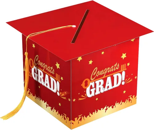 Miniatura 12 de Outus Caja de tarjetas de graduación 2026 con borla, titular de la tarjeta de felicitación para graduación, caja de regalo de graduación