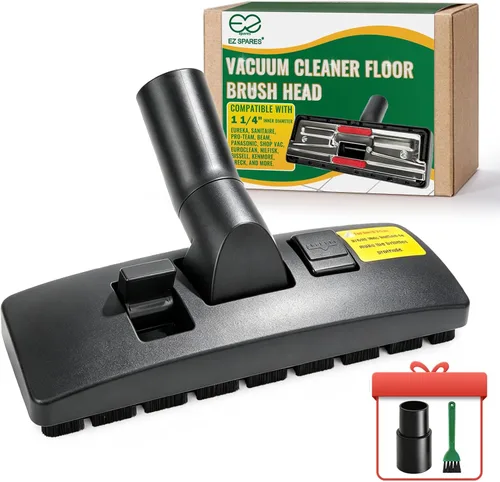 Miniatura 11 de EZ SPARES 1 1/4 pulgadas 1.260 in Aspirador Universal Euro Cepillo Cepillo Cabezal Accesorio para Piso y Alfombra Combo Herramienta (negro)