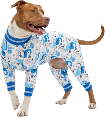 LovinPet Trajes para perros XL y grandes, camiseta interior para perros grandes, tela elástica ligera, estampado abstracto de dinosaurio, camiseta