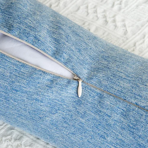 Miniatura 6 de Almohada de apoyo para el cuello de trigo sarraceno, almohada cilíndrica cervical, almohada ajustable de cáscaras de trigo sarraceno, alivio del Azul