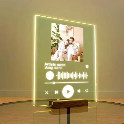EGD Spotify - Placa decorativa personalizada, regalos personalizados para él y ella, marco de fotos personalizado para novio, novia, pareja, esposa,