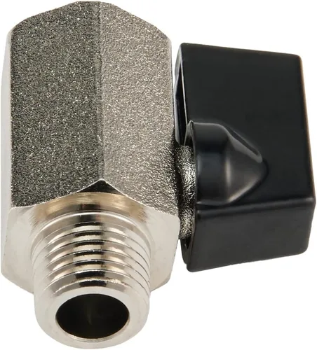 Miniatura 5 de EFIELD 1/4 Válvula de bola de latón de 1/4 "hembra NPT X 1/4" macho NPT válvula de cierre roscada, (MINI001)
