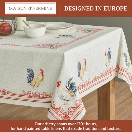 Miniatura 2 de Maison d' Hermine - Mantel de 100% algodón, Campagne, 54 x 54 pulgadas 034 - Campagne