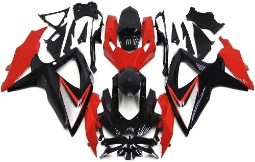 Miniatura 25 de Carenado de carrocería de plástico plateado blanco negro apto para Suzuki 2008 2009 2010 GSXR 600 750 inyección ABS nuevo Aftermarket Kit de marco