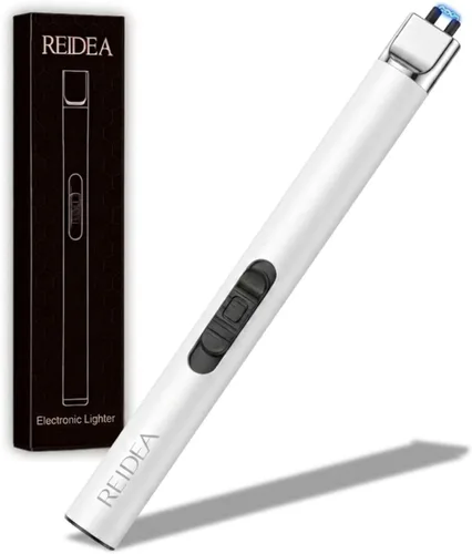 Miniatura 9 de REIDEA Encendedor de vela electrónico de arco resistente al viento, recargable por USB, sin llama, con botón de seguridad para el hogar, S4