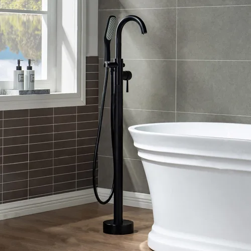 Miniatura 17 de WOODBRIDGE F0006 MBRD grifo, (L) 10 3/4" x (W) 6-1/4" x (H) 43-7/8, negro mate Mate negro