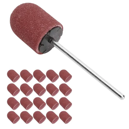 Bandas de lijado de uñas, brocas de uñas para taladro 80 # 120 # 180 # 240 # lima de grano, herramienta de manicura y pedicura, juego de arena fina