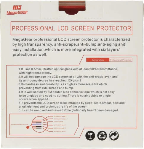 Miniatura 2 de MegaGear MG1445 - Protector de pantalla para cámara LCD para Panasonic Lumix DC-ZS200, TZ200, transparente