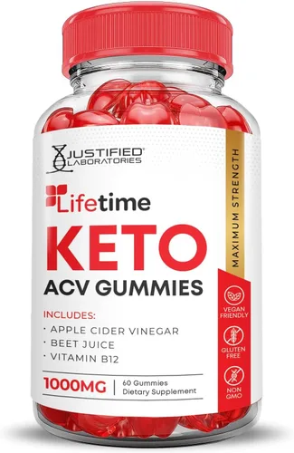 Miniatura 5 de Paquete de 2 gomitas Keto ACV de fórmula avanzada de 1000 mg de por vida, gomitas Keto de por vida, vinagre de sidra de manzana formulado con jugo