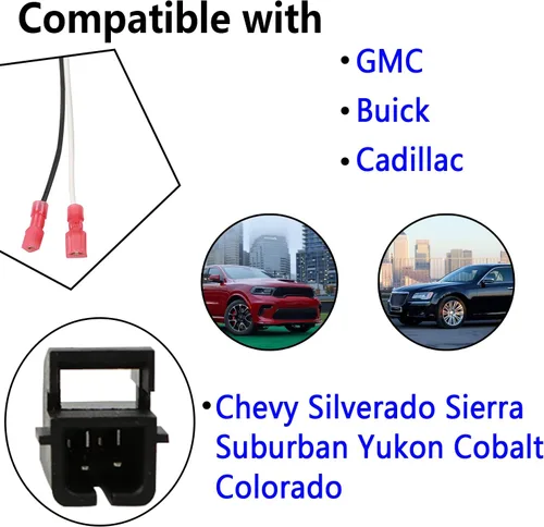 Miniatura 3 de Arnés de cableado de altavoz 72-4568 compatible con GMC Buick Cadillac Chevy Silverado Sierra Suburban Tahoe Yukon Cobalt Colorado adaptador