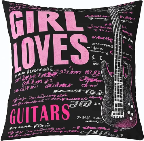 Miniatura 19 de Castle Fairy Cowboy Boots Throw Pillow Cover 16"x16" Bohemia Musical Guitar Pillowcase Western Rustic Cowgirl Reversible Print Cushion Cover Music